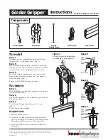 ROSE DISPLAYS GIRDER GRIPPER Instructions предпросмотр