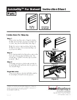 Предварительный просмотр 1 страницы ROSE DISPLAYS GOTCHA FOR SLATWALL Instruction Sheet