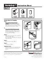 ROSE DISPLAYS QUICKGRIP WITH WINDOW MOUNTS Instruction Sheet предпросмотр