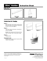 ROSE DISPLAYS SLIM HOLDER Instruction Sheet preview