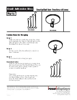 Preview for 1 page of ROSE DISPLAYS SNAIL ADHESIVE DISK Installation Instructions