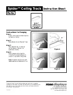 Preview for 1 page of ROSE DISPLAYS SPIDER CEILING TRACK WITH ADHESIVE Instruction Sheet