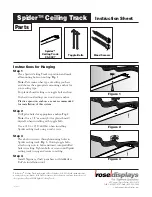 Предварительный просмотр 1 страницы ROSE DISPLAYS SPIDER CEILING TRACK WITH SCREWS Manual