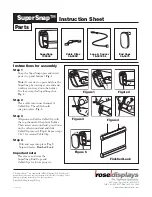 Предварительный просмотр 1 страницы ROSE DISPLAYS SUPERSNAP WITH CABLE CLIP AND LOOP AND SAUCER Instruction Sheet