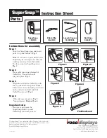 Предварительный просмотр 2 страницы ROSE DISPLAYS SUPERSNAP WITH CABLE CLIP AND LOOP AND SAUCER Instruction Sheet