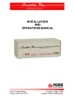 Rose electronics Caretaker Plus Installation And Operation Manual предпросмотр