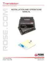 Предварительный просмотр 1 страницы Rose electronics CNV-VGADVISC Installation And Operation Manual