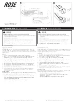 Rose electronics GEL PRO BE-2 Owner'S Manual preview