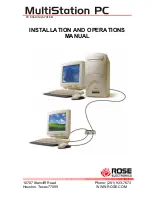 Rose electronics MultiStation Installation And Operation Manual preview