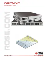 Rose electronics ORION XC User Manual preview