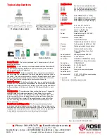 Preview for 2 page of Rose electronics Porter PO-4P Features And Benefits