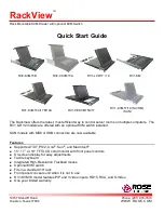 Rose electronics RackView RV1-KVM15C Quick Start Manual preview