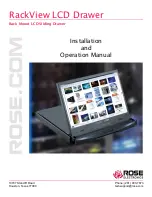 Preview for 1 page of Rose electronics RackView RV1-LCDA17/4K/Kn Installation And Operation Manual