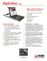 Preview for 1 page of Rose electronics RV1-CKVT17 Specifications