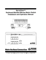 Preview for 2 page of Rose electronics ServeView 2X Installation And Operation Manual