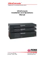 Rose electronics UC1-1X16U/E Installation And Operation Manual preview