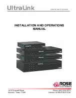 Предварительный просмотр 1 страницы Rose electronics UltraLink Lite UL-LV3 Installation And Operation Manual