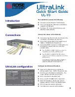 Предварительный просмотр 5 страницы Rose electronics UltraLink Lite UL-LV3 Installation And Operation Manual