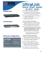 Предварительный просмотр 11 страницы Rose electronics UltraLink Lite UL-LV3 Installation And Operation Manual