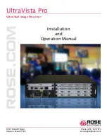 Предварительный просмотр 1 страницы Rose electronics UltraVista Pro VWL-CH-DP02 Installation And Operation Manual