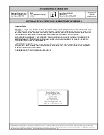 Preview for 6 page of ROSEDALE LCO-6 Installation, Operation & Maintenance Manual