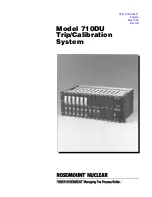 Preview for 1 page of Rosemount Nuclear Instruments 710DU Manual