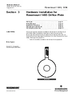 Предварительный просмотр 13 страницы Rosemount 1495 Installation & Operation Manual