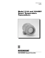 Rosemount 3144 Manual preview