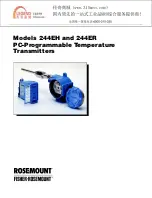 Rosemount FISHER-ROSEMOUNT 244EH Product Manual предпросмотр