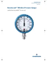 Предварительный просмотр 1 страницы Rosemount Wireless Pressure Gauge Quick Start Manual