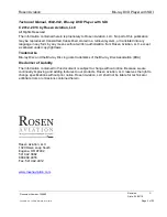 Preview for 2 page of Rosen Aviation 0602-002 Technical Manual