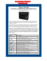 Rosen Aviation Dual Blu-ray DVD Player with Media Share User Manual preview