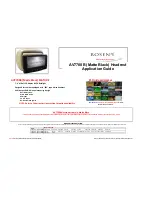 Rosen AV7700B Headrest  Application Manual preview