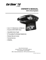 Preview for 1 page of Rosen CAR SHOW 7 Owner'S Manual