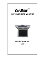 Rosen Car Show CS104LCD User Manual preview