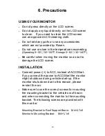 Предварительный просмотр 11 страницы Rosen Car Show CS104LCD User Manual