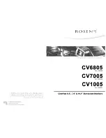 Preview for 1 page of Rosen CV1005 Quick Start