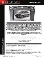 Rosen DS-MZ0740 Mazda CX-7 Installation Manual preview