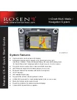 Rosen DS-MZ0740 Mazda CX-7 Quick Start Manual preview