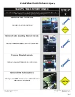 Preview for 3 page of Rosen DS-SB1020 Subaru Legacy Installation Manual