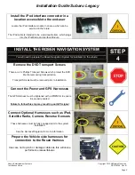 Preview for 5 page of Rosen DS-SB1020 Subaru Legacy Installation Manual