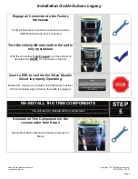 Preview for 6 page of Rosen DS-SB1020 Subaru Legacy Installation Manual