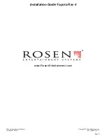 Preview for 11 page of Rosen DS-TY0860 4 Installation Manual