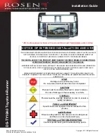 Rosen DS-TY10A0 Toyota 4-Runner Installation Manual preview