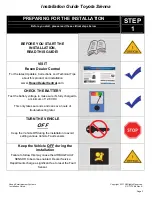 Preview for 2 page of Rosen DS-TY10B0 Installation Manual