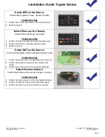 Preview for 9 page of Rosen DS-TY10B0 Installation Manual