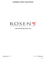 Preview for 12 page of Rosen DS-TY10B0 Installation Manual