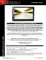 Preview for 1 page of Rosen DS-UN0810 Installation Manual