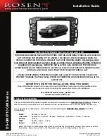 Предварительный просмотр 1 страницы Rosen GM SERIES DS-GM0710 Installation Manual