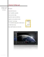 Rosen PR-UN1370-US Owner'S Manual preview